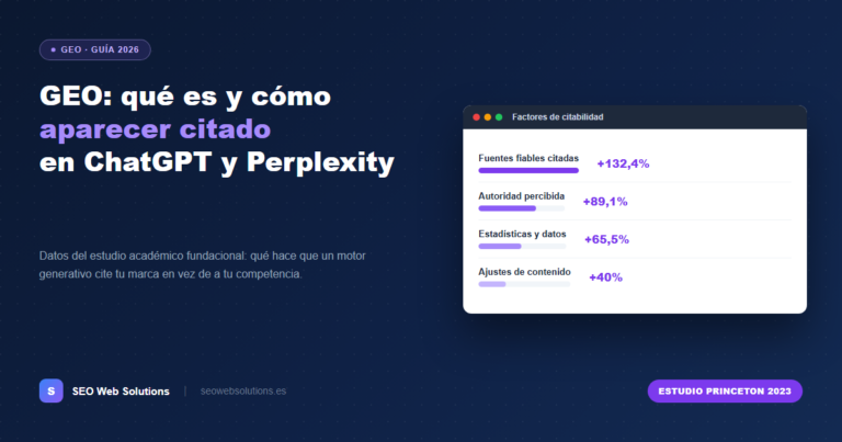 GEO (Generative Engine Optimization): qué es y por qué tu negocio necesita aparecer en ChatGPT y Perplexity